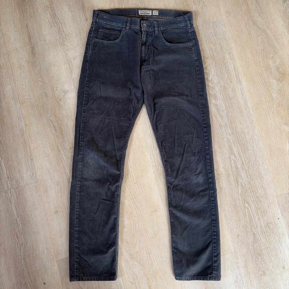 Patagonia Mens Dark Gray Modern Comfort Straight Leg Corduroy Pants Size 31x32